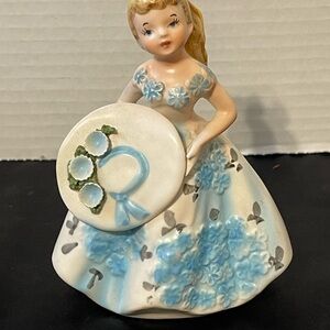 Lefton Southern Belle Floral Girl Figurine